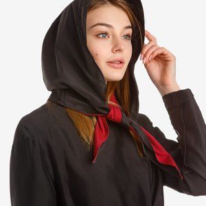 UNU Head Scarf Black Summer Waterproof Hood NWT